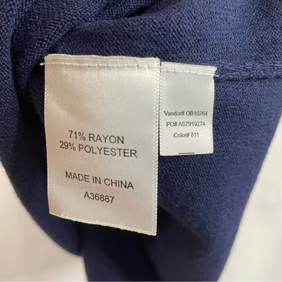 Appleseed's XL Blue Sleeveless Lightweight Sweater Summer Nautical - Picture 4 of 4